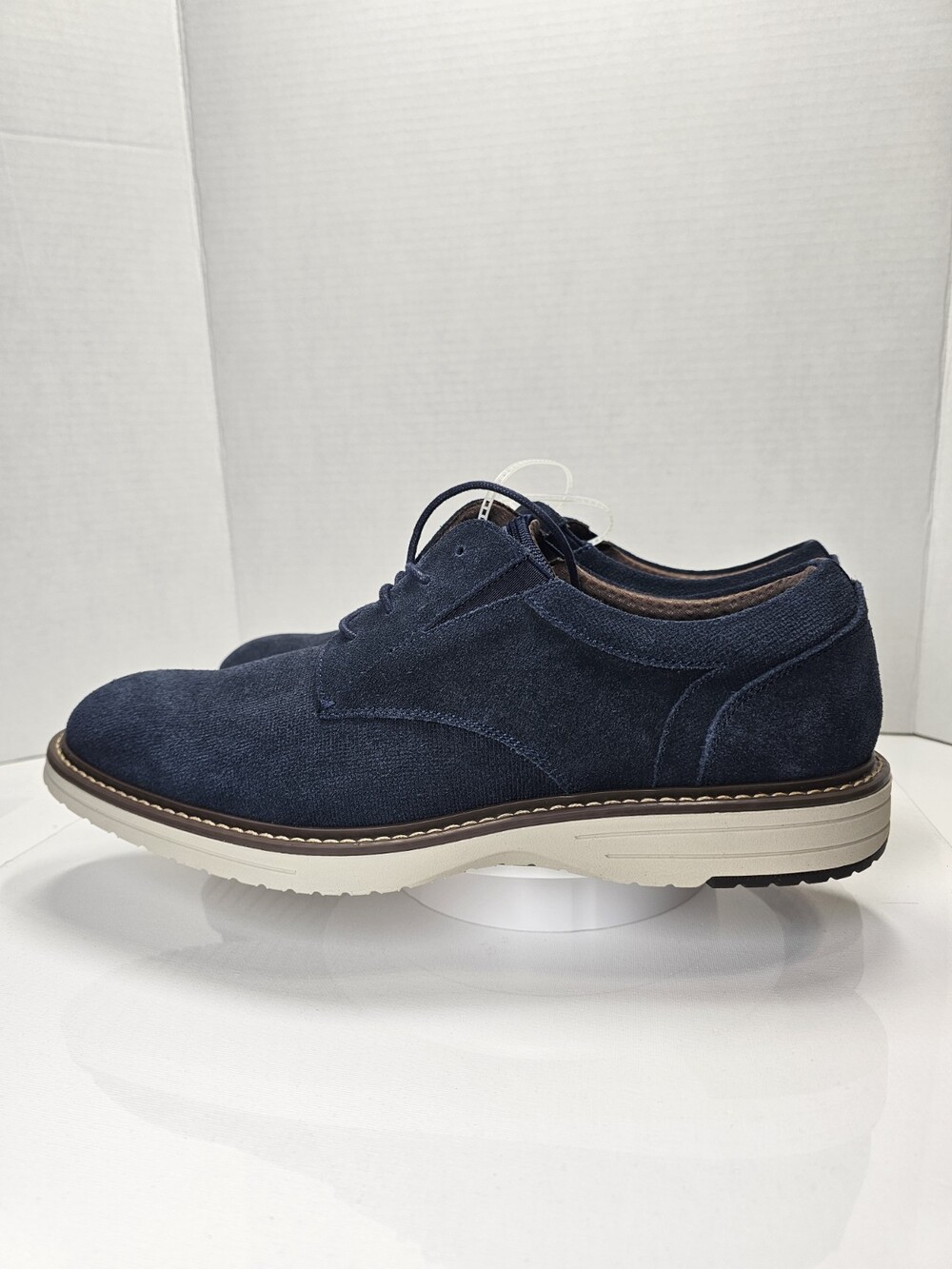 Nunn Bush Griff Suede Oxford Men’s 10M Navy Blue 85107-410 New
